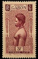 Gabon 1932 - set Woman: 3 fr