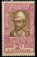 Gabon 1930 - serie Soggetti vari: 2 fr