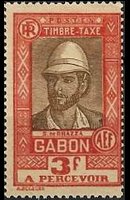 Gabon 1930 - serie Soggetti vari: 3 fr