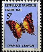 Gabon 1978 - serie Farfalle: 5 fr