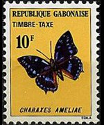 Gabon 1978 - serie Farfalle: 10 fr
