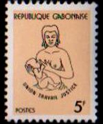 Gabon 1981 - set Mother and child: 5 fr