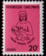 Gabon 1981 - serie Mamma con bambino: 20 fr