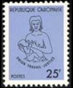Gabon 1981 - serie Mamma con bambino: 25 fr