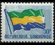 Gabon 1971 - serie Bandiera nazionale: 30 fr