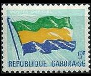 Gabon 1971 - serie Bandiera nazionale: 5 fr