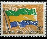 Gabon 1971 - serie Bandiera nazionale: 20 fr
