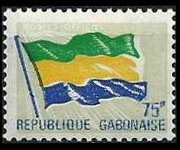Gabon 1971 - serie Bandiera nazionale: 75 FR