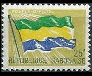 Gabon 1971 - serie Bandiera nazionale: 25 fr
