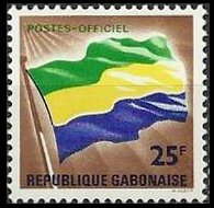 Gabon 1968 - serie Simboli nazionali: 25 fr