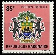 Gabon 1968 - serie Simboli nazionali: 85 fr