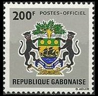 Gabon 1968 - serie Simboli nazionali: 200 fr