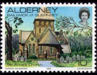 Alderney 1983 - serie Vedute: 10 p