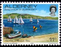 Alderney 1983 - serie Vedute: 11 p