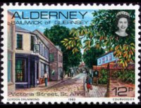 Alderney 1983 - serie Vedute: 12 p