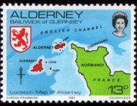 Alderney 1983 - serie Vedute: 13 p