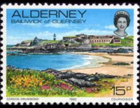 Alderney 1983 - serie Vedute: 15 p