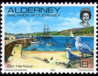 Alderney 1983 - serie Vedute: 18 p