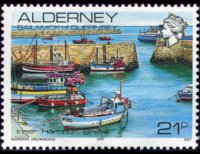 Alderney 1983 - serie Vedute: 21 p