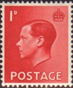 Regno Unito 1936 - serie Effigie di Edoardo VIII: 1 d