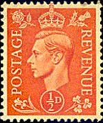 United Kingdom 1937 - set Portrait of King George VI: 0,5 d