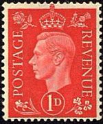 United Kingdom 1937 - set Portrait of King George VI: 1 d