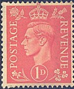 United Kingdom 1937 - set Portrait of King George VI: 1 d