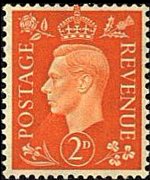 United Kingdom 1937 - set Portrait of King George VI: 2 d