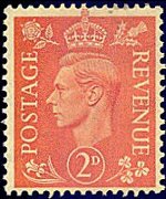 United Kingdom 1937 - set Portrait of King George VI: 2 d