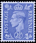 United Kingdom 1937 - set Portrait of King George VI: 2,5 d