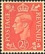 United Kingdom 1937 - set Portrait of King George VI: 2,5 d