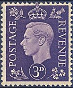 Regno Unito 1937 - serie Effigie di Giorgio VI: 3 d