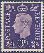 United Kingdom 1937 - set Portrait of King George VI: 3 d