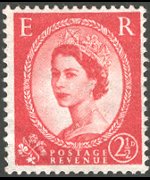 Regno Unito 1952 - serie Effigie di Elisabetta II: 2,5 d