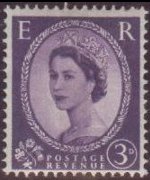 Regno Unito 1952 - serie Effigie di Elisabetta II: 3 d