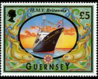 Guernsey 1998 - serie Imbarcazioni: 5 £