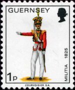 Guernsey 1974 - set Military uniforms: 1 p