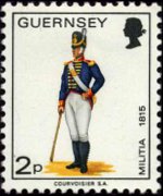 Guernsey 1974 - serie Uniformi militari: 2 p