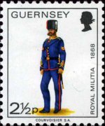 Guernsey 1974 - serie Uniformi militari: 2½ p
