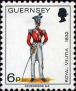 Guernsey 1974 - set Military uniforms: 6 p