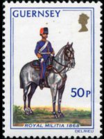 Guernsey 1974 - serie Uniformi militari: 50 p