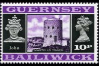 Guernsey 1971 - set Various subjects: 10 p