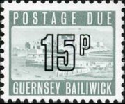 Guernsey 1971 - serie Castello di Cornet: 15 p