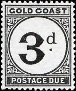 Costa d'Oro 1923 - serie Cifra: 3 p