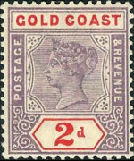 Costa d'Oro 1889 - serie Regina Vittoria: 2 p