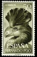 Fernando Pò 1964 - set Birds: 50 c