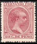 Fernando Pò 1894 - serie Re Alfonso XIII: 25 c