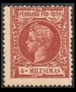 Fernando Pò 1899 - serie Re Alfonso XIII: 4 m
