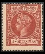 Fernando Pò 1899 - set King Alfonso XIII: 4 m