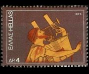 Grecia 1975 - set Musical instruments: 4 dr